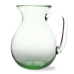  TAG bubble glass pitcher, green: Kitchen & Dining