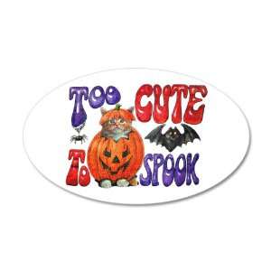   Sticker Halloween Too Cute To Spook Jack o Lantern 