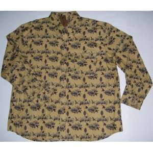  Mens Marino Bay Wildlife Cotton Flannel Shirt XL 