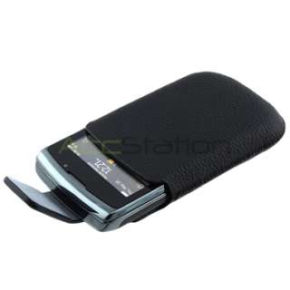 OEM Black Leather Swivel Cover Case Pouch For BlackBerry Torch 9800 