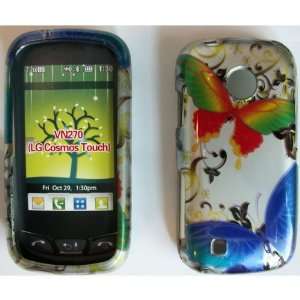  LG COSMO TOUCH VN270 2D RAINBOW BUTTERFLY CASE Cell 
