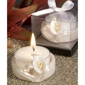 Heart Shaped Calla Lily Candle 