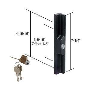 CRL Black Pull and Keyed Locking Unit for Adams Rite and W&F Latches 