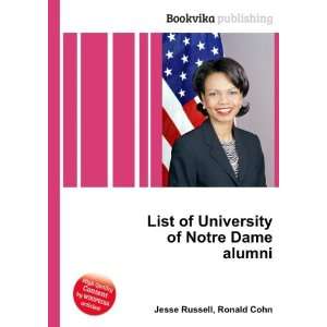   of University of Notre Dame alumni Ronald Cohn Jesse Russell Books