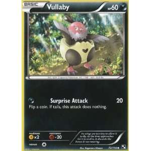  Pokemon   Vullaby (72)   Black and White   Reverse 