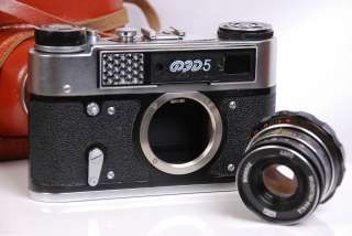 FED 5 Russian Soviet LEICA RF 35mm USSR Camera Industar 61L/D lens in 