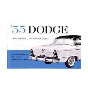  1955 DODGE Car Full Line Owners Manual User Guide 