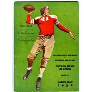  1938 Washington Redskins College All Stars Sammy Baugh 