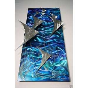  Contemporary Painting on Metal Nautical Art