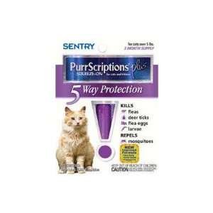 Purrscriptions Flea and Tick Squeeze On for Cats Pet Weight Under 5 
