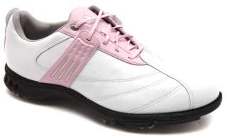 NEW in Box Womens Adidas W Torsion Euro II Golf Shoes White/Pink 
