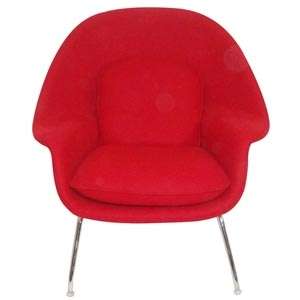Mid Century Modern Womb Style Lounge Chair & Ottoman  