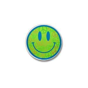    Mini Button Smiley Face With Peace Symbols: Everything Else