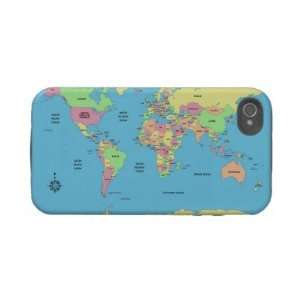  World Map Tough Iphone 4 Cases Electronics