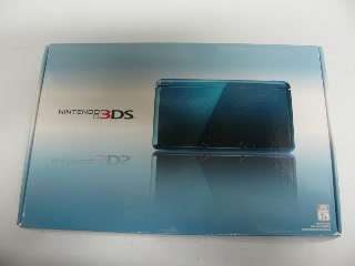 Nintendo 3DS Aqua Blue Game System In Box, Excellent 45496719227 