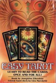 DECK EASY TAROT + BOOK Wicca Pagan Witch Goth Psychic  
