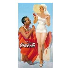  Coca Cola Girl on the Beach Metal Sign *SALE* Kitchen 