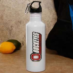  Ohio State Buckeyes White 1 Liter Aluminum Water Bottle 