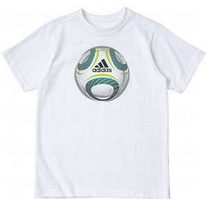   adidas Youth Tri Ball Jersey T Shirts White/Medium: Sports & Outdoors