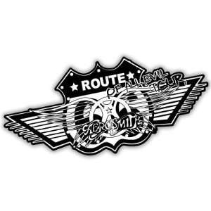  Aerosmith Route of All Evil Tour sticker decal 6 x 3 