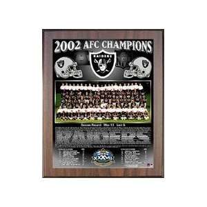  2002 Oakland Raiders NFL Football AFC Championship 11x13 