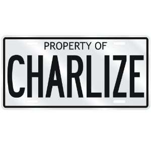  NEW  PROPERTY OF CHARLIZE  LICENSE PLATE SIGN NAME: Home 