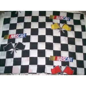  NASCAR Style Checkered Flag Twin Flat Sheet Set