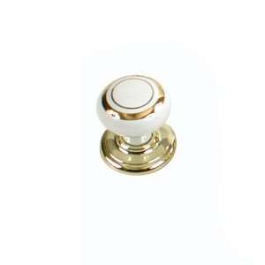     Knob Cabinet White & Gold/Bras (Rlu 9148130303): Home Improvement