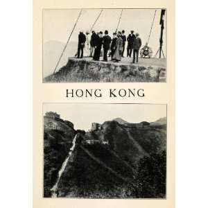  1912 Print Hong Kong Peak Tram Funicular Railway Victoria 