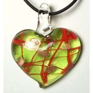   Murano art glass Pendant Lampwork necklace heart Y04: Everything Else