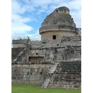  Temple of the Observatory, Chichen Itza, Mexico Stretched 
