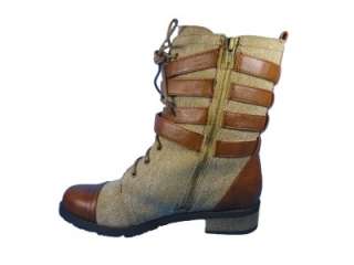 Bamboo Style Croft 12 Color Chestnut Combat Boot Heel 1.Inches 