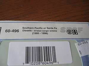   Decals Southern Pacific or Santa Fe Diesels Stock # 60 496  