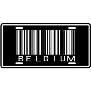 NEW  BELGIUM BARCODE  LICENSE PLATE SIGN COUNTRY:  Home 