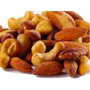 Roasted Salted Deluxe Mixed Nuts (1LB):  Grocery & Gourmet 