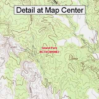 USGS Topographic Quadrangle Map   Island Park, Utah (Folded/Waterproof 