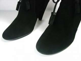 Fornarina Womens Black Suede Cuff Ankle Boots Shoes 8  