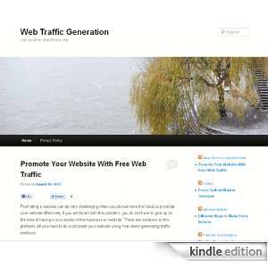    Web Traffic Generation Kindle Store admin/thomas rutledge