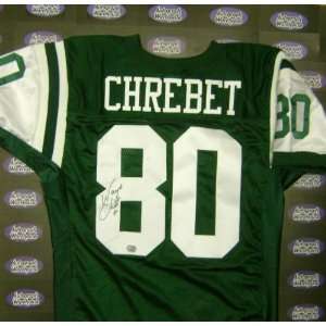  Wayne Chrebet Autographed Jersey   Autographed NFL Jerseys 