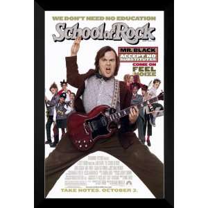 School of Rock FRAMED 27x40 Movie Poster Jack Black