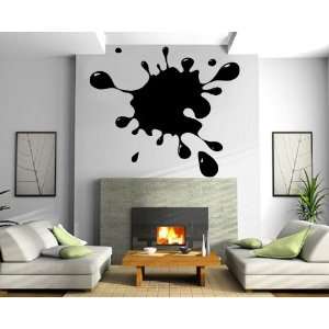  Ink Blot Splash Droplet Decorative Design Wall Mural Vinyl 