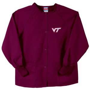  Virginia Tech Hokies NCAA Nursing Jacket (Maroon): Sports 