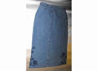 VTG. EDDIE BAUER Long Jeans Skirt 12  