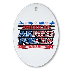   Oval) American Armed Forces Army Navy Air Force Military Job Well Done