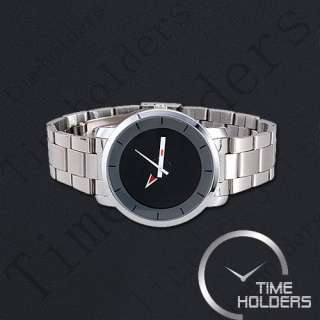 New Elegant Men Watch With Black Dial Stainless Steel  