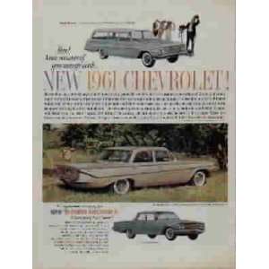 1961 Chevrolet Bel Air 4 Door Sedan, Nomad 6 Passenger Station Wagon 