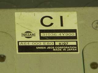   Maxima TCU Transmission Control Unit A64 000 E80 / 31036 4Y900  