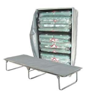  Cot 3 Level Bed Cart with 6 Extra Wide Folding Cots 