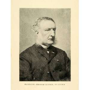  1899 Print Professor Abraham Kuenen Leyden Portrait 