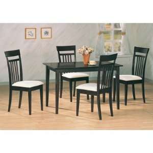  West Hollywood Dining Set in Cappuccino Furniture & Decor